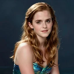 emma watson as sea mermaid, artwork by rolf armstrong,