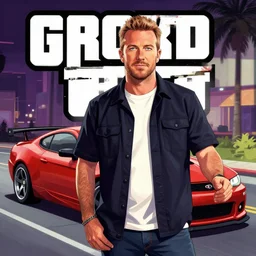 richard hammond gta cover art, no text