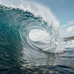 inside of a wave