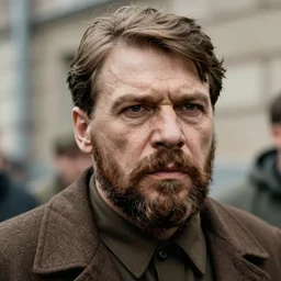 a photo of josif stalin as a neanderthal, close up shot, dslr photography