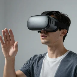 Virtual reality mixed with augmented reality, octane render 4k, realistic