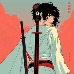 album cover of swords on sky hiragana by conrad roset