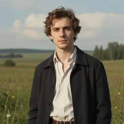 a portrait of a character in a scenic environment by александр мелентьев