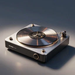 octane render of a mechanical clockwork compact disc player