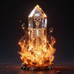 fire crystal skeleton