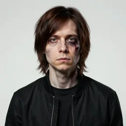 color portrait of young and handsome trent reznor as a zombie with shoulder length hair, 7 days to die zombie, realistic proportions, fine art, award winning, intricate, elegant, sharp focus, cinematic lighting, digital painting, 8 k concept art, art by brom, art by guweiz and z. w. gu, art by michael hussar, 8 k