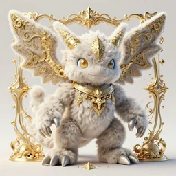 a fluffy digimon:: by beeple and James Gilleard and Justin Gerard :: ornate, dynamic, particulate, intricate, elegant, highly detailed, centered, artstation, smooth, sharp focus, octane render, 3d