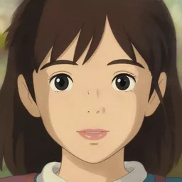 realistic sharp, tender sweet portrait of a young cute girl, symmetrical eyes, portrait illustration, trending on artstation, characterdesign, sharp focus, illustration, art by ruan jia, ghibli, elena shumilova, leah robinson