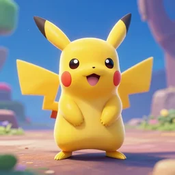 Pikachu in The Meta-verse 4K quality super realistic