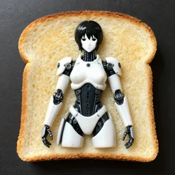 ghost in the shell geisha robot made out of toast
