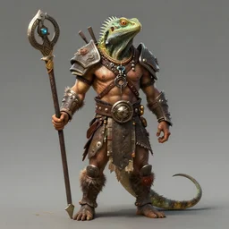 lizardman warrior concept, tribal, beksinski, - n 9