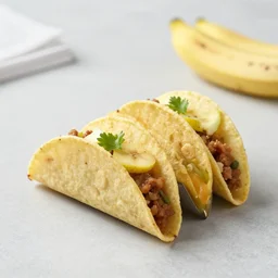 banana tacos, 8 5 mm f 1. 8, cookbook photo