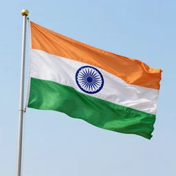 realistic photo of indian national flag, very sharp focus, very hyper realistic, highly detailed, fantasy art station