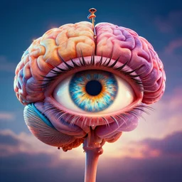 brain tree eye holy grail, vibrant, surreal, cinematic masterpiece, very detailed, photorealistic, beautiful lighting