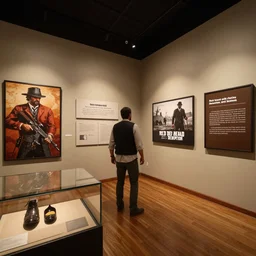 Inside a museum in Red Dead Redemption 2