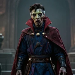 film still of zombie zombie doctor strange as a zombie in new avengers movie, 4k