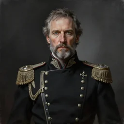portrait of stoic looking john oliver as vigo carpathian, military uniform, fantasy, intricate, elegant, highly detailed, centered, dark, smokey, charcoal painting, digital painting, artstation, concept art, smooth, sharp focus, illustration, art by artgerm and greg rutkowski and alphonse mucha