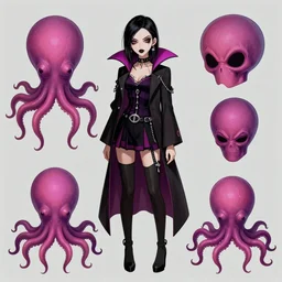 lisa frank gothic punk vampiric rockstar vampire squid concept character designs of various shapes and sizes by genndy tartakovsky and the creators of fret nice at pieces interactive and splatoon by nintendo and the psychonauts by doublefine tim shafer artists for the new hotel transylvania film managed by Jamie Hewlett from gorillaz