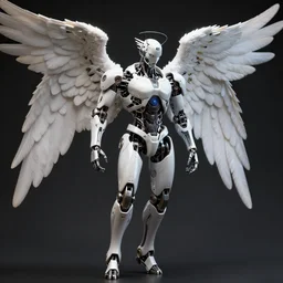 Mechanical male angel,tech, artstation