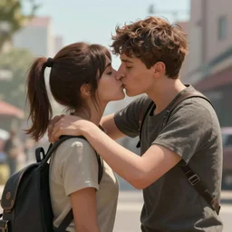 girl and boy lovers kissing in counter strike dust 2