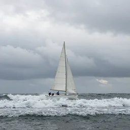 The long wind will break the waves, hang the clouds and sail to the sea