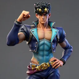 Starfinger, Jojo's Bizarre Adventure, photoreal, octane render, zbrush, cinematic, artstation, 8k