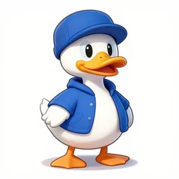 highly detailed illustration cartoon of a hip hop duck, artstation 4k