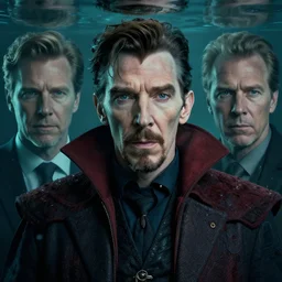 a highly detailed subsurface portrait of stephen strange, james gurney, james jean