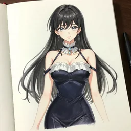 sketchbook anime, magnificent, medium shot, details, sharp focus, elegant, highly detailed, illustration, by jordan grimmer and greg rutkowski, intricate, beautiful, trending artstation, pixiv, digital art