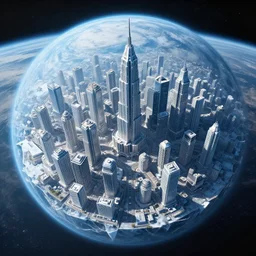 A Ice planet's big city, high quailty