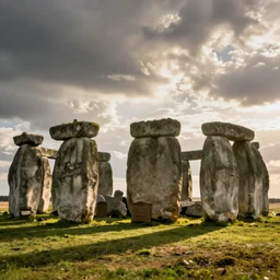 giant placing the rocks of stonehenge