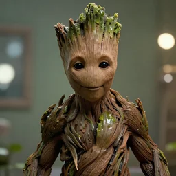 a portrait of elon musk as groot, highly detailed, trending on artstation, bokeh, 9 0 mm, f / 1. 4