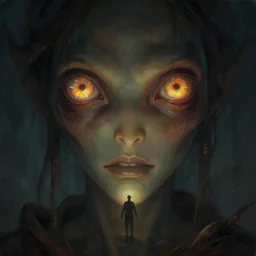 epic professional digital art of hungry eyes, radiant ambient light, painted, moody, foreboding, eerie, alien, detailed, leesha hannigan, wayne haag, reyna rochin, ignacio fernandez rios, mark ryden, van herpen, best on artstation, cgsociety, epic, stunning, gorgeous, much wow, much detail, cinematic, masterpiece