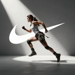 tomb raider running, Nike commercial