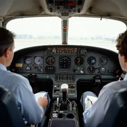 A cockpit of an old plane, photo made by Slim Aarons, award winning,
