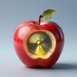 apple made of nuclear energy