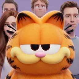 closeup face portrait of garfield, nicoletta ceccoli, mark ryden, lostfish, max fleischer, depth of field, detailed and intricate fairytale environment, 8 k resolution, hyperrealistic, octane render