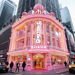 a big candyland shop in times square
