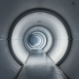 a tunnel in a space station, by moebius, concept art
