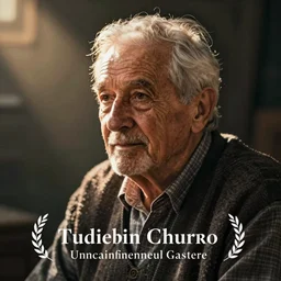 poignant portrait of an old remembering his past, nostalgia, melancholy