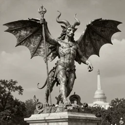 1910s photograph of Baphomet in Washington DC
