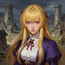 Shalltear Bloodfallen Casting Maximize Magic Drifting Master Mine in a village, detailed, centered, digital painting, artstation, concept art, donato giancola, Joseph Christian Leyendecker, WLOP, Boris Vallejo, Breathtaking, 8k resolution, extremely detailed, beautiful, establishing shot, artistic, hyperrealistic, beautiful face, octane render, cinematic lighting, dramatic lighting, masterpiece