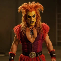 cinematic still of kirk lazarus from tropic thunder