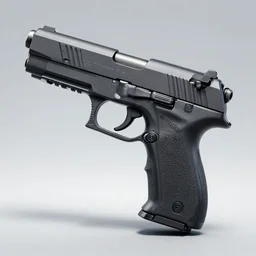 gun hybrid of sig sauer p 2 2 6 & colt 1 9 1 1, 8 k, beautiful composition, octane render