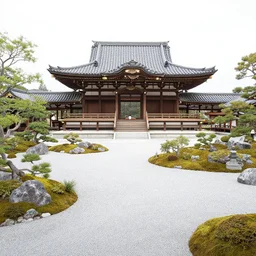 ( ( ( ( ( a japanese temple designed by zaha hadid on the japanese garden, japan style architecture, 8 k, cover art ) ) ) ) ) by greg rutkowski and thomas kinkade!!!!!!!!!!!!!!!!!!!!!!!!!!!