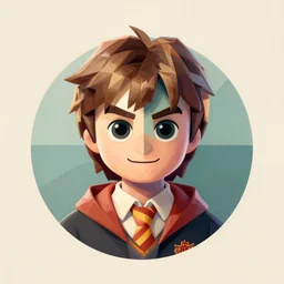 Gorgon Harry Potter  profile picture by Pixar, asymmetrical, Organic Painting , Matte Painting,  geometric shapes, hard edges :2 by Goro Fujita:4
