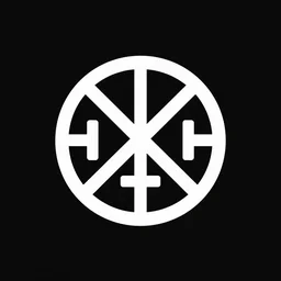 vector art of old ancient symbol on perfect clean black background, featured on behance, clean design, geometric design, vector art, adobe illustrator,