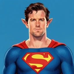 superhero, supersuit, mark wahlberg is aardvark man, upper body portrait, digital art, illustrator