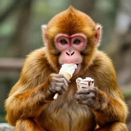 monkey king eating ice cream