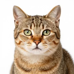 studio color photo human cat hybrid